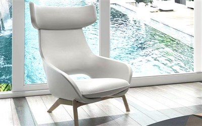 Fauteuil en tissu moderne